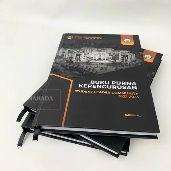 Buku Agenda Berbahan Hardcover Model Blok Lem Dengan Desain Grafis Logo Perusahaan Custom (1)
