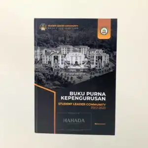 Buku Agenda Berbahan Hardcover Model Blok Lem Dengan Desain Grafis Logo Perusahaan Custom