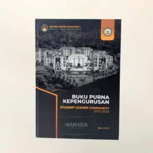 Buku Agenda Berbahan Hardcover Model Blok Lem Dengan Desain Grafis Logo Perusahaan Custom