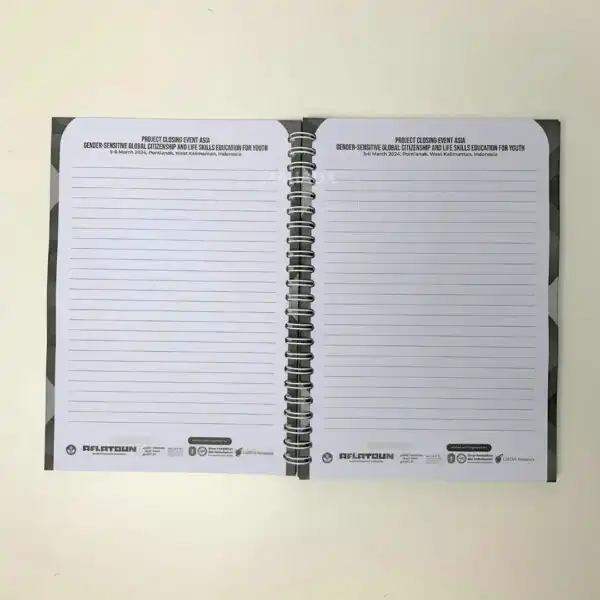 Buku Agenda Dengan Cover Berbahan Softcover Jilid Ring Kawat (8)