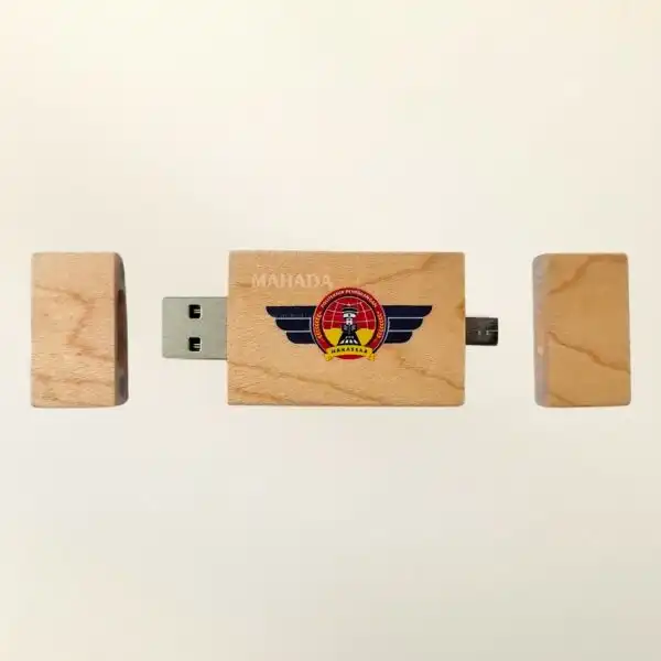 Flashdisk Berbahan Kayu Dengan Fitur OTG Untuk Komputer dan Handphone (1)