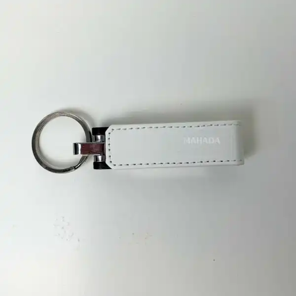Flashdisk Berbahan Kombinasi Metal dan Kulit Dengan Gantungan dan Custom Logo (6)