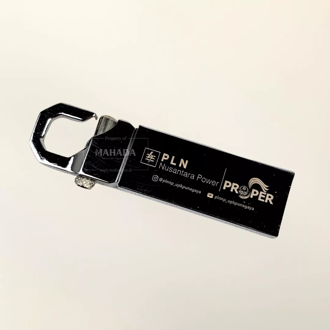 Flashdisk Berbahan Metal Dengan Logo Custom Dilengkapi Packaging dan Gantungan (1)