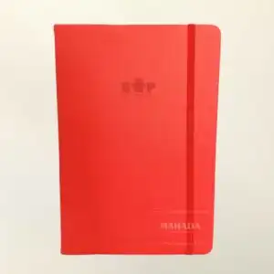 Buku Agenda Berbahan Kulit Dengan Pengunci Karet Desain Grafis Custom (1)