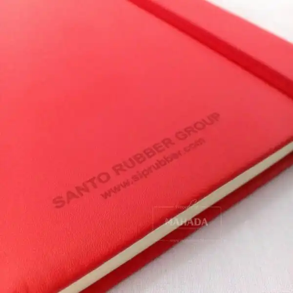 Buku Agenda Berbahan Kulit Dengan Pengunci Karet Desain Grafis Custom (6)