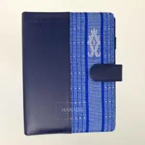 Buku Agenda Berbahan Kulit dan Batik Model Binder Dengan Pengunci Magnet (1)