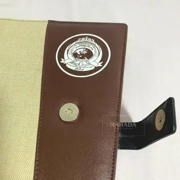 Buku Agenda Berbahan Kulit dan Denim Model Binder Dengan Pengunci Karet (5)