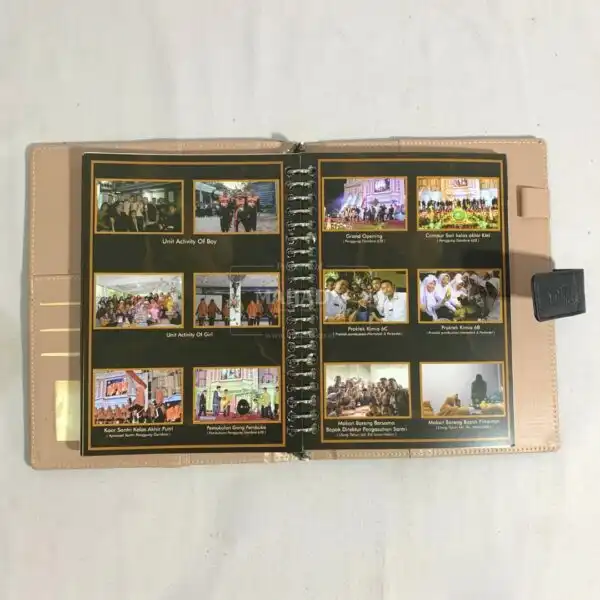 Buku Agenda Berbahan Kulit dan Denim Model Binder Dengan Pengunci Karet (8)