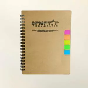 Buku Agenda Softcover Dengan Model Memo Dilengkapi Sticky Notes dan Tempat Pulpen (1)
