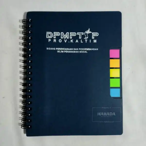 Buku Agenda Softcover Dengan Model Memo Dilengkapi Sticky Notes dan Tempat Pulpen (3)