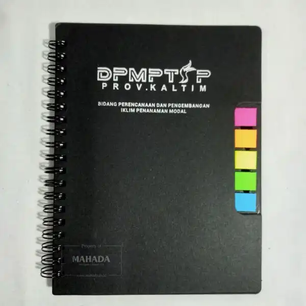 Buku Agenda Softcover Dengan Model Memo Dilengkapi Sticky Notes dan Tempat Pulpen (4)
