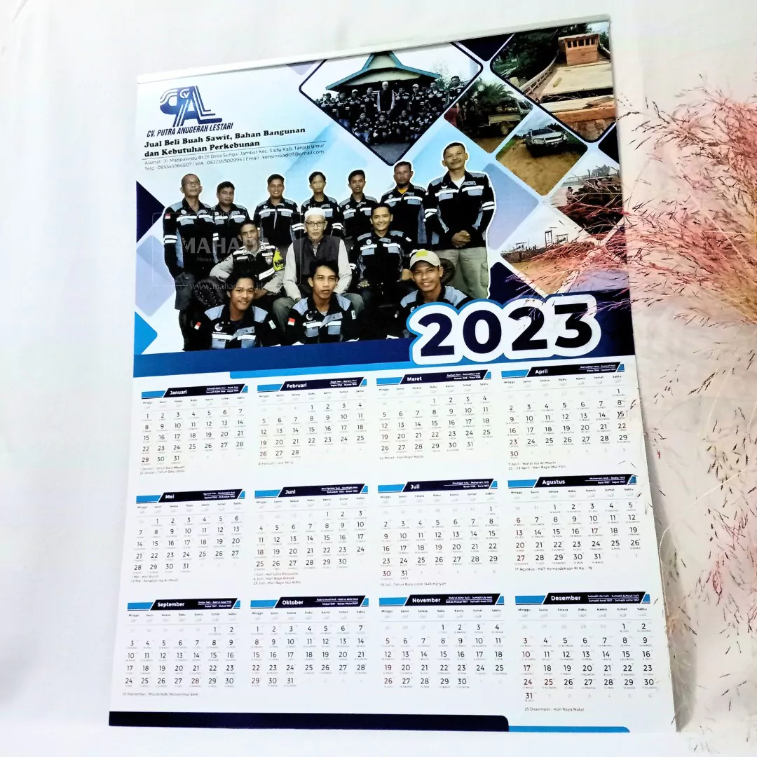 Kalender Dinding 12 Bulan Dengan Desain Custom Perusahaan (3)