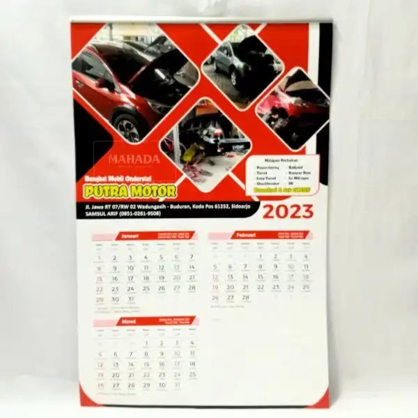 Kalender Dinding 2 Bulan Dengan Desain Custom dan Ring Kawat (5)