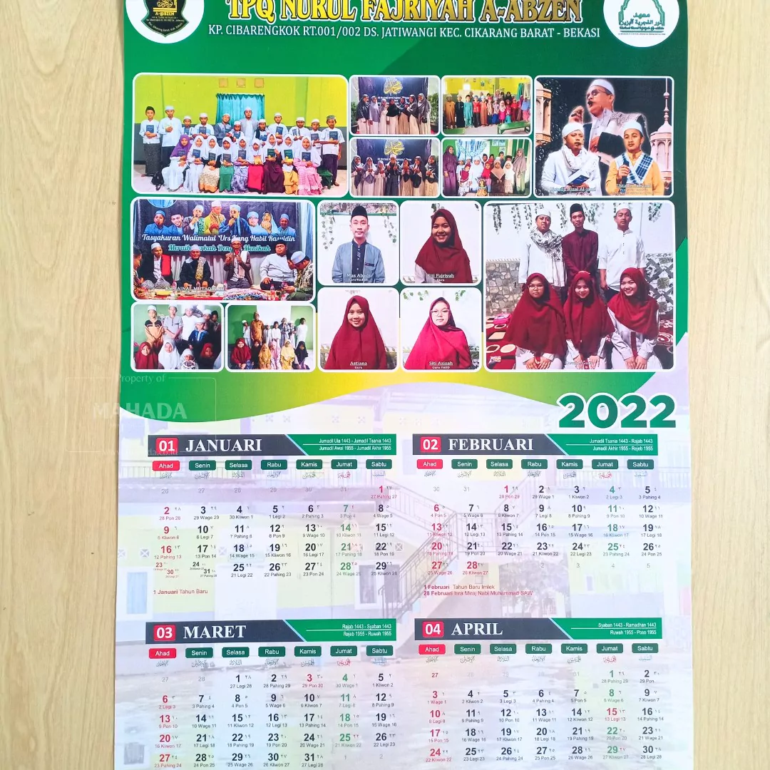 Kalender Dinding 4 Bulan Dengan Desain Custom Perusahaan (5)