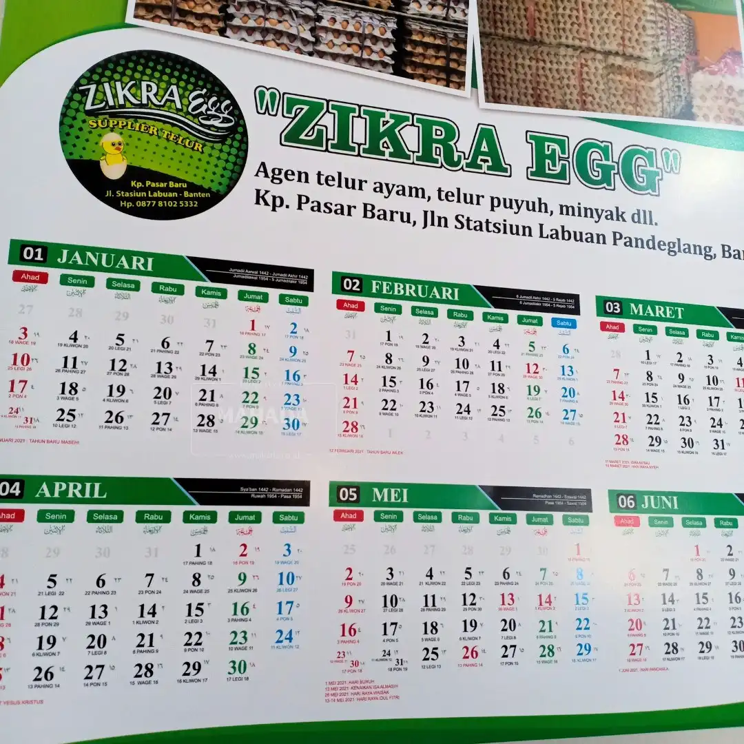 Kalender Dinding 6 Bulan Dengan Desain Custom Perusahaan (3)