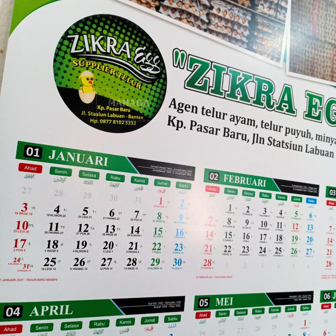Kalender Dinding 6 Bulan Dengan Desain Custom Perusahaan (4)