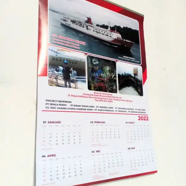 Kalender Dinding 6 Bulan Dengan Desain Custom Perusahaan (6)