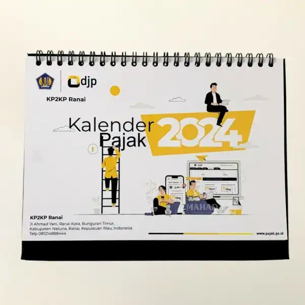 Kalender Meja Dengan Model Landscape Custom Desain Grafis Logo(1)