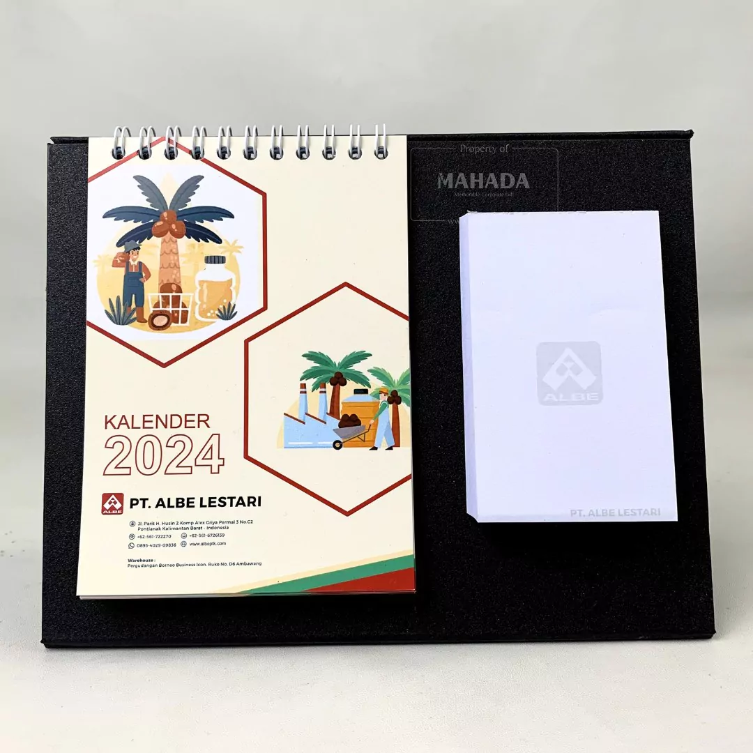Kalender Meja Dengan Notes Model Landscape Dapat Custom Desain Grafis (2)