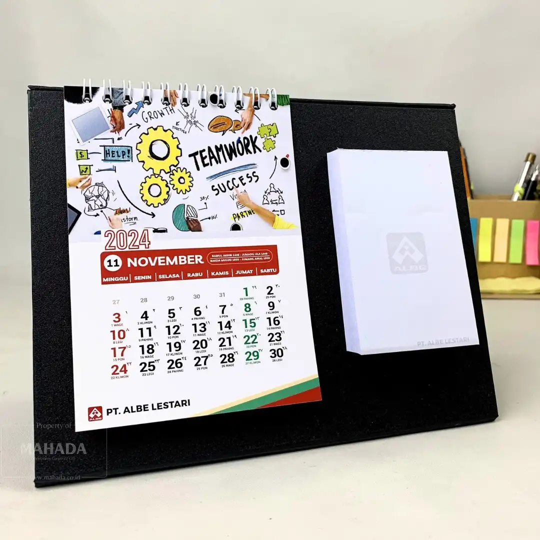 Kalender Meja Dengan Notes Model Landscape Dapat Custom Desain Grafis (3)