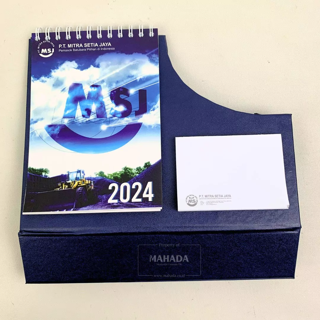 Kalender Meja Dengan Tempat ATK Khusus Dapat Ditambah Desain Grafis Custom (6)