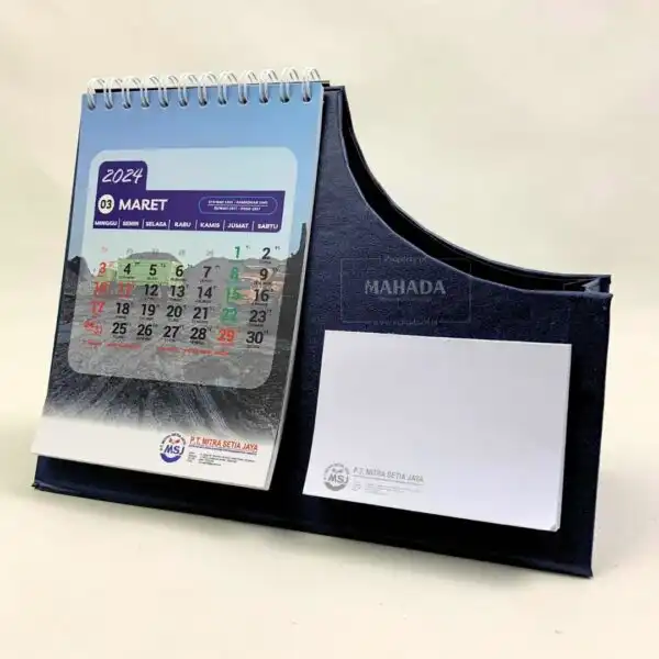 Kalender Meja Dengan Tempat ATK Khusus Dapat Ditambah Desain Grafis Custom (7)