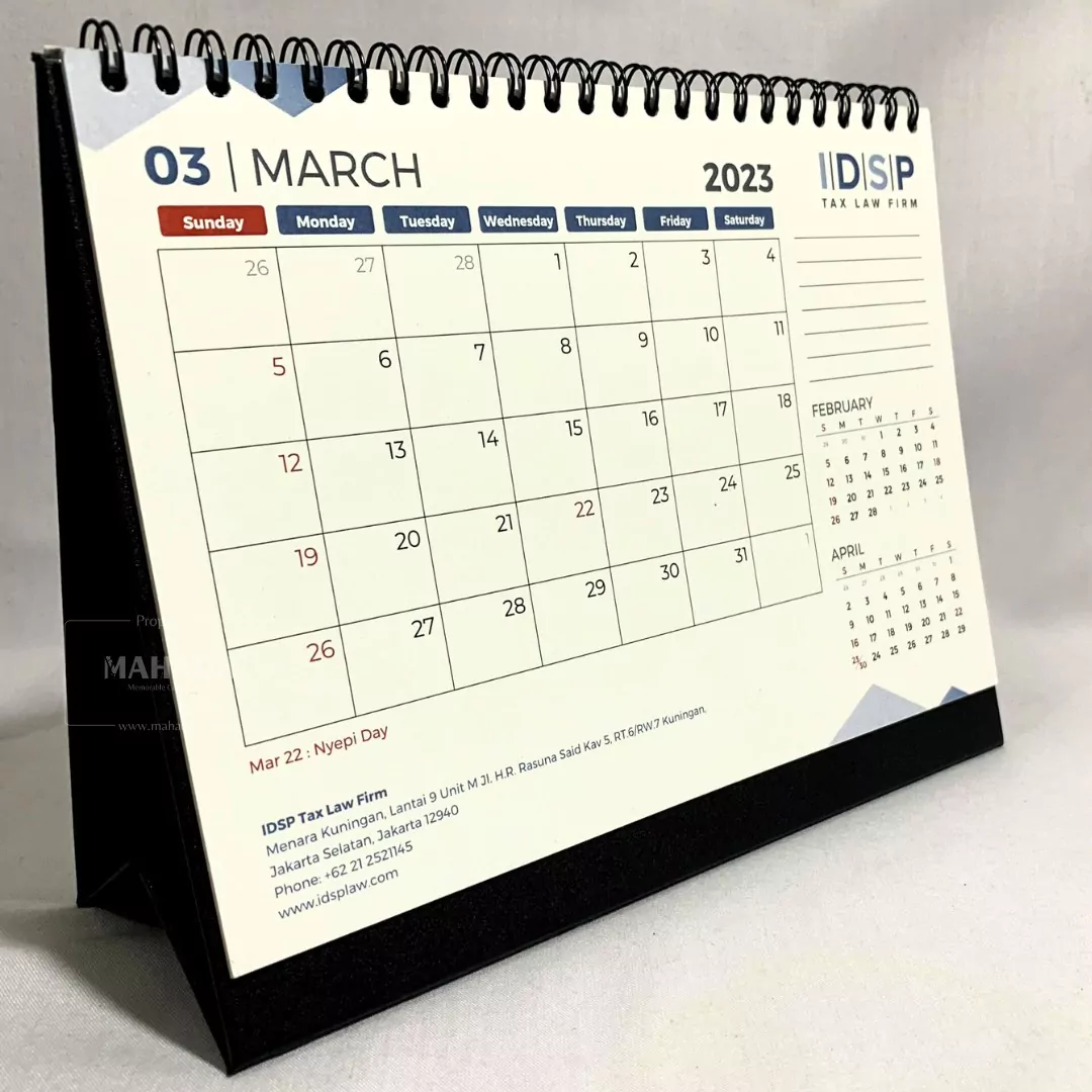 Kalender Meja Model Schedule Berisi 1 Bulan Dengan Desain Grafis Custom (2)