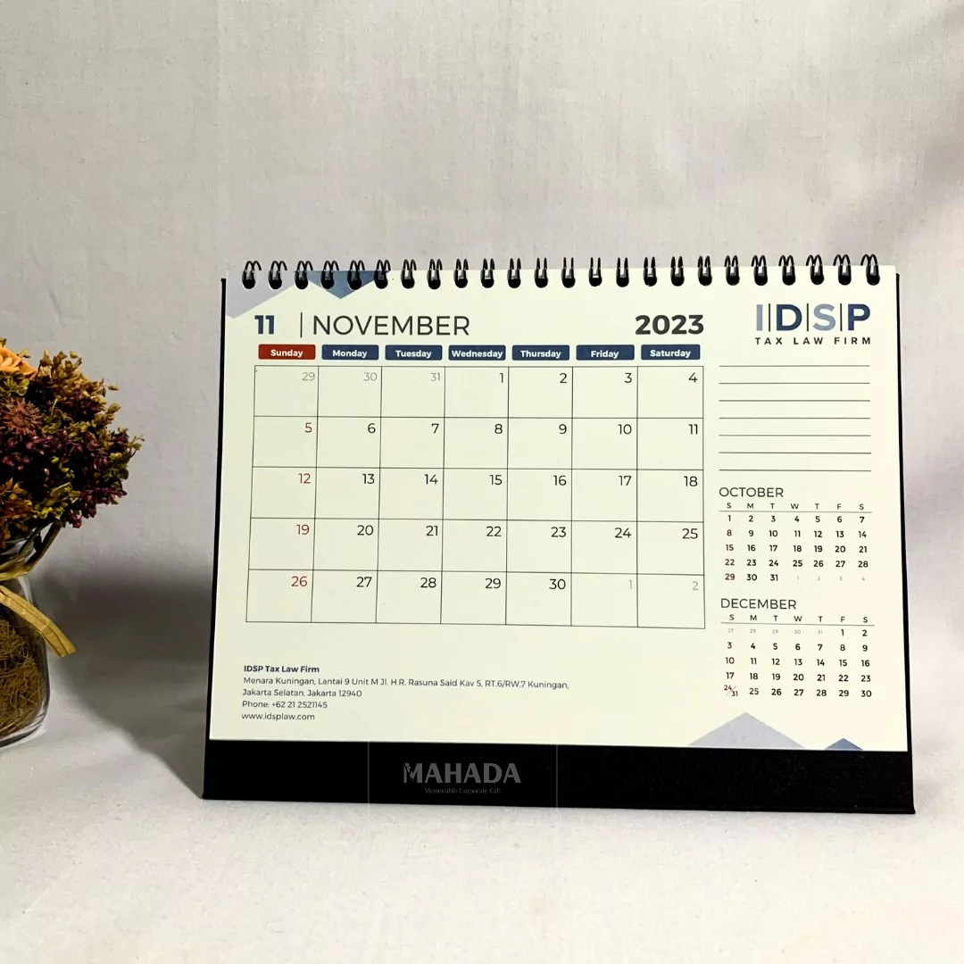 Kalender Meja Model Schedule Berisi 1 Bulan Dengan Desain Grafis Custom (4)