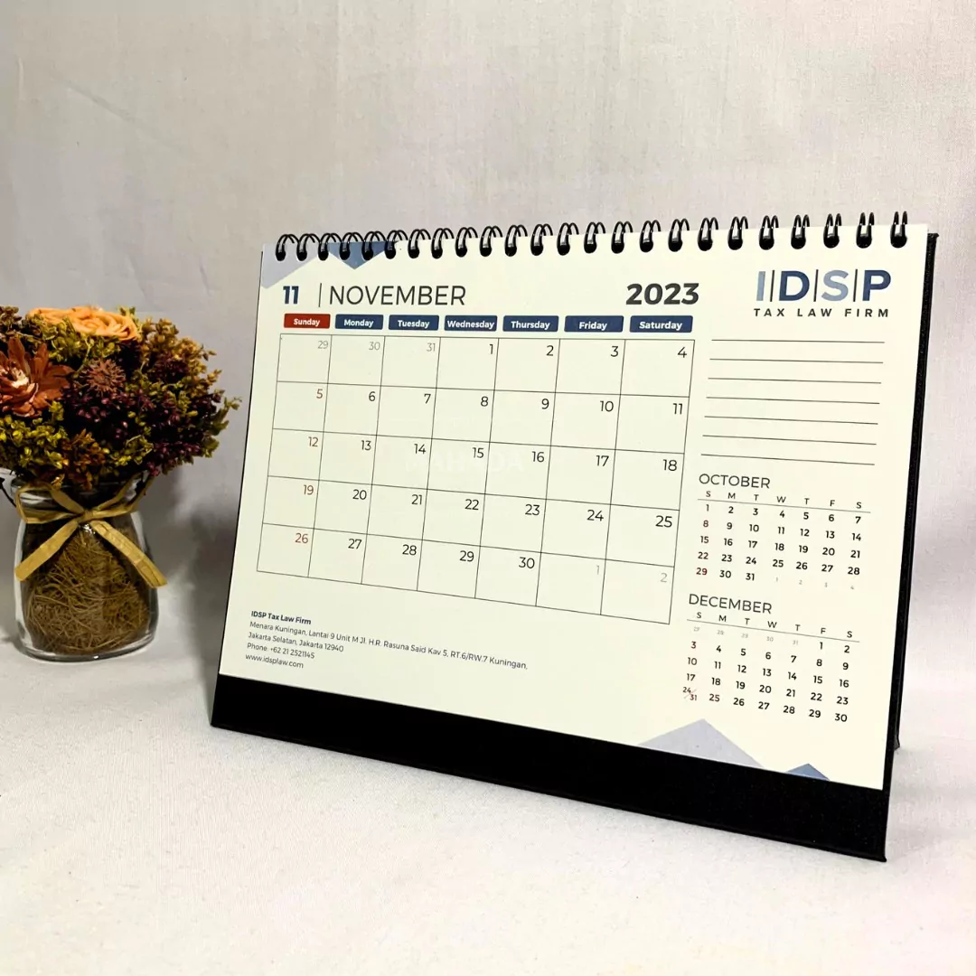 Kalender Meja Model Schedule Berisi 1 Bulan Dengan Desain Grafis Custom (6)