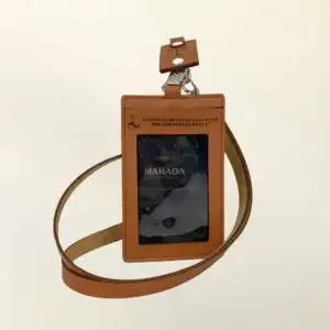 Card Holder Untuk Kartu Identitas ID Berbahan Kulit Dengan Lanyard Desain Custom (5)