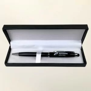 Packaging Box Untuk Pulpen Bolpoin Dengan Desain Logo Custom dan Bagian Dalam Busa (1)