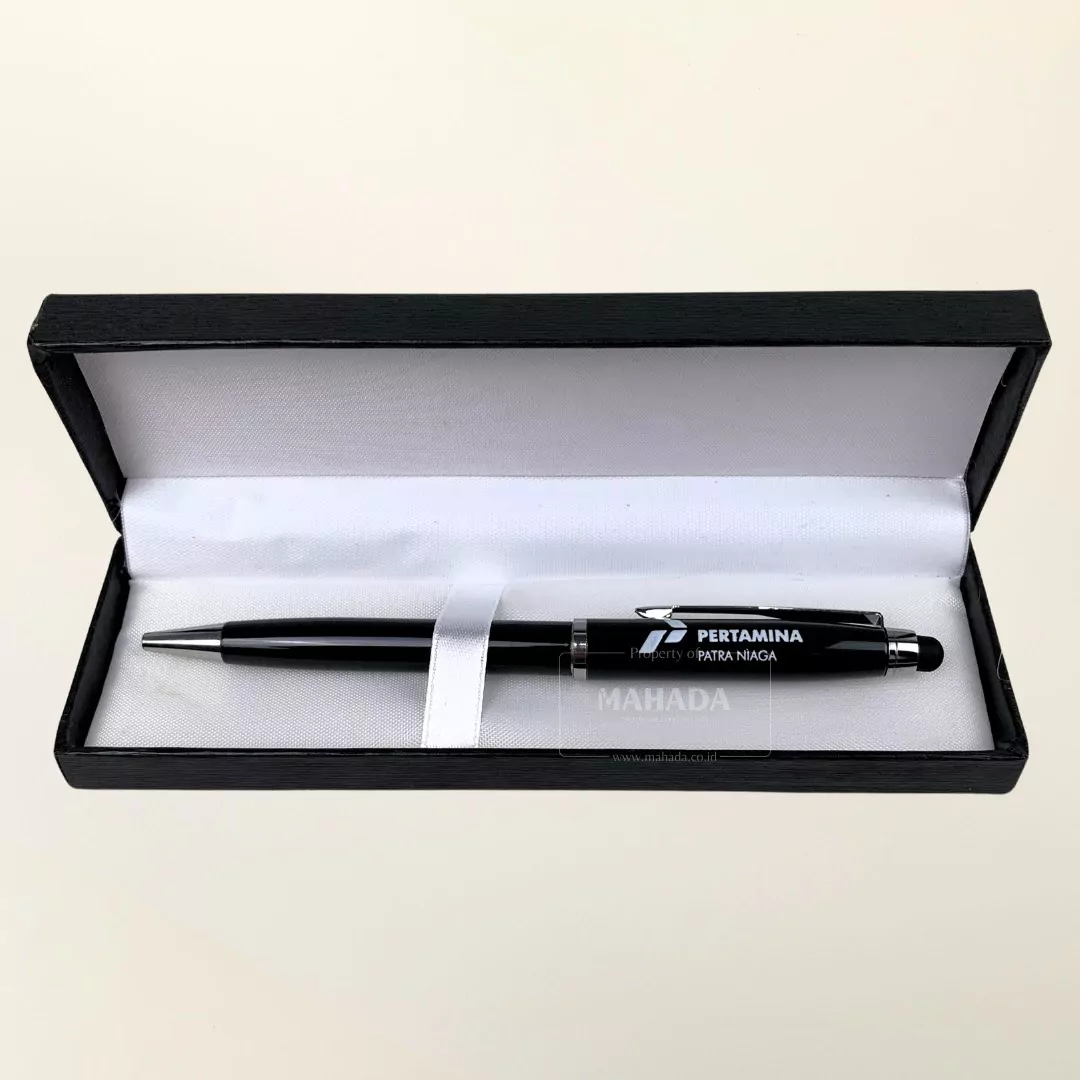 Packaging Box Untuk Pulpen Bolpoin Dengan Desain Logo Custom dan Bagian Dalam Busa (1)