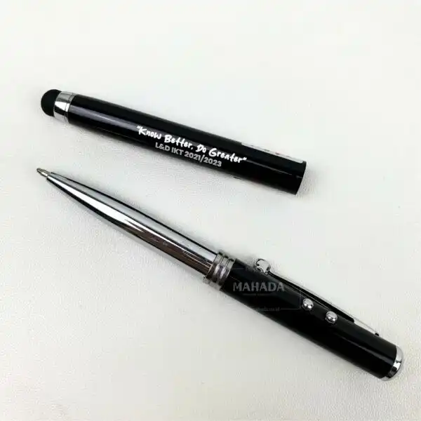 Stationery Alat Tulis Pulpen Bolpoin Custom Logo Dengan Pointer Untuk Presentasi 2.jpg