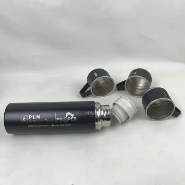 Tumbler Stainless Dengan Mug Dilengkapi Logo Perusahaan Untuk Souvenir (4)