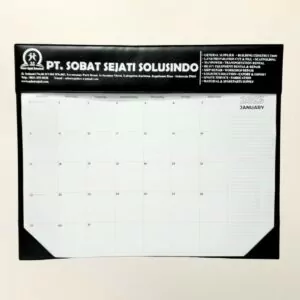 Kalender Dinding Model Schedule Berisi 1 Bulan Dengan Bahan Cover Kulit (1)