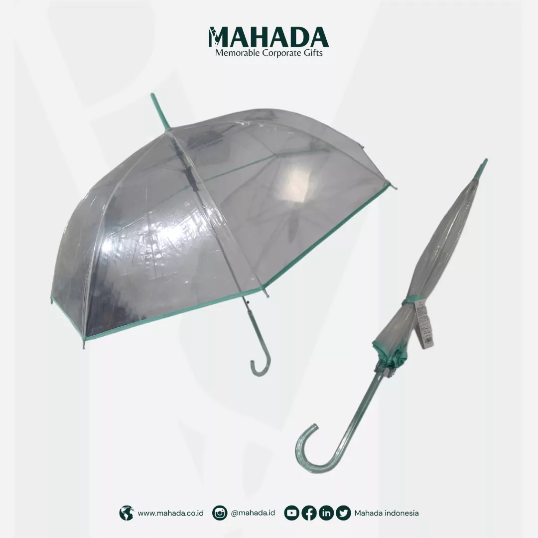 Payung Model Golf Dengan Desain Transparan (1)