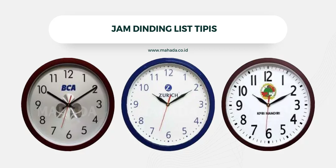 jam dinding bulat plastik