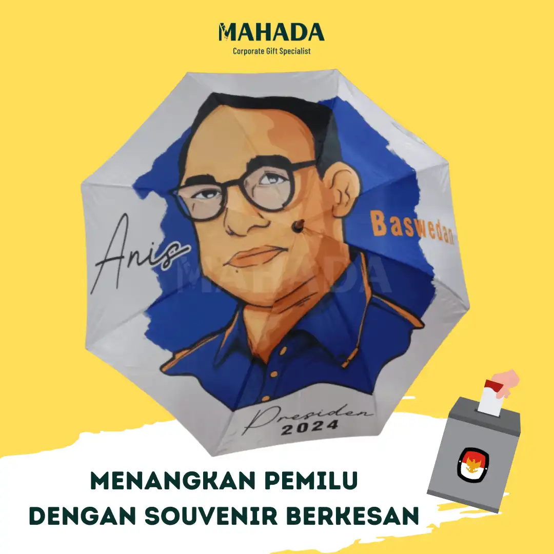souvenir payung pemilu anies