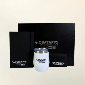 Gift Set Berisi 3 Item Tumbler Egg, Cardholder Kulit, dan Buku Agenda Dengan Custom Logo dan Packaging (1)