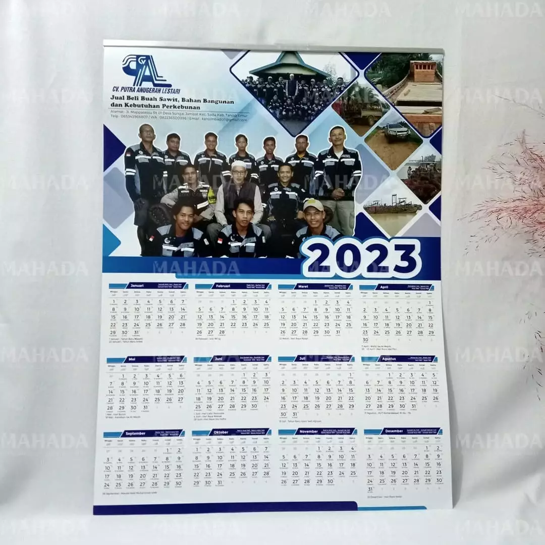 Jual kalender dinding 2024 full print