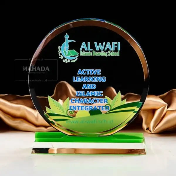 Mahada Plakat Bahan Akrilik Bentuk Bulat Custom Desain (1)