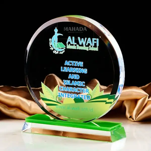 Mahada Plakat Bahan Akrilik Bentuk Bulat Custom Desain (3)