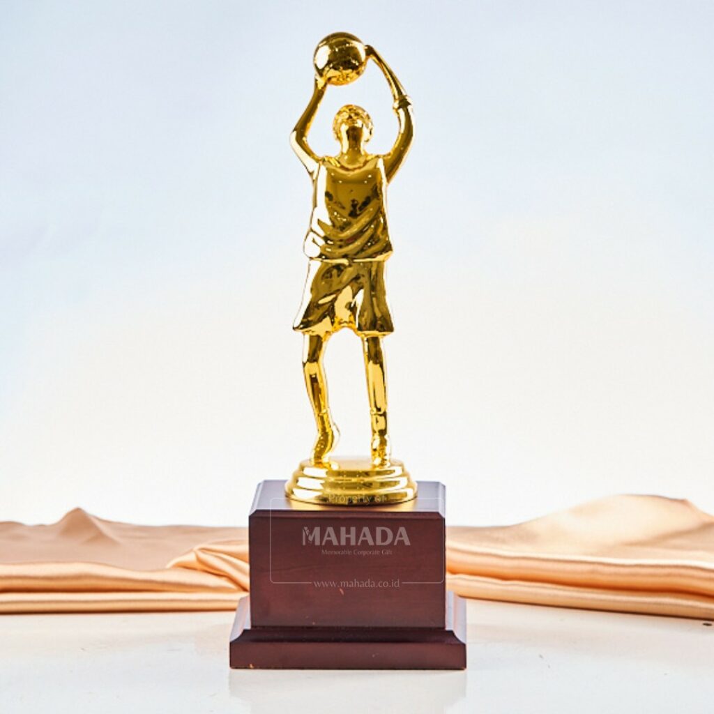 Plakat Piala Berbahan Kayu dan Metal Custom Bentuk Untuk Hadiah (4)