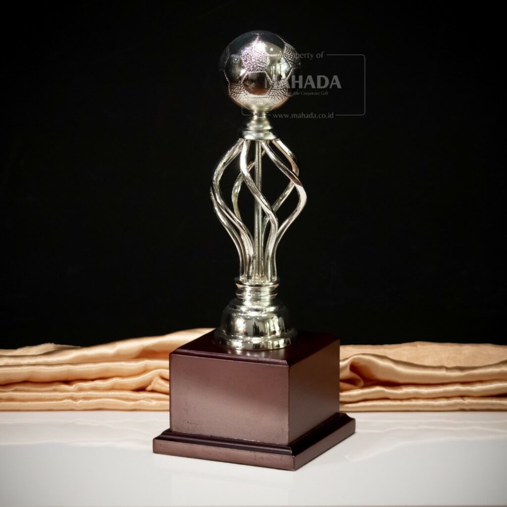 Plakat Piala Berbahan Kayu dan Metal Custom Bentuk Untuk Hadiah (6)