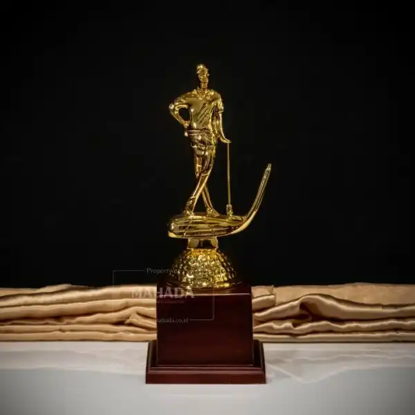 Plakat Piala Berbahan Kayu dan Metal Custom Bentuk Untuk Hadiah (7)