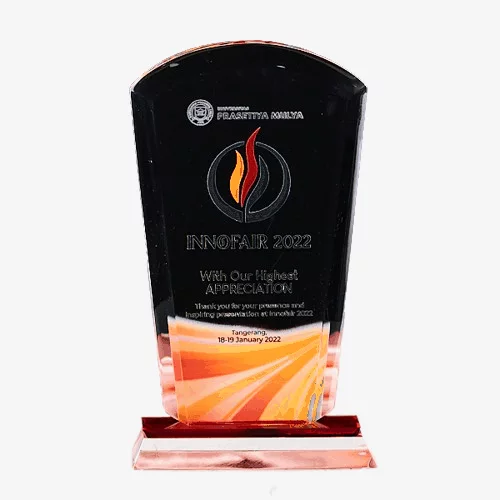 plakat akrilik model tameng custom