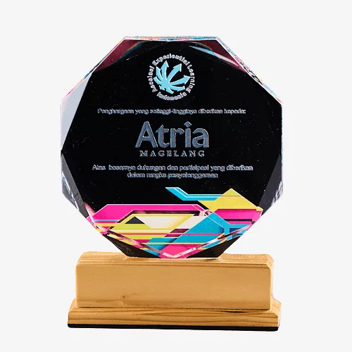 plakat kayu model diamond