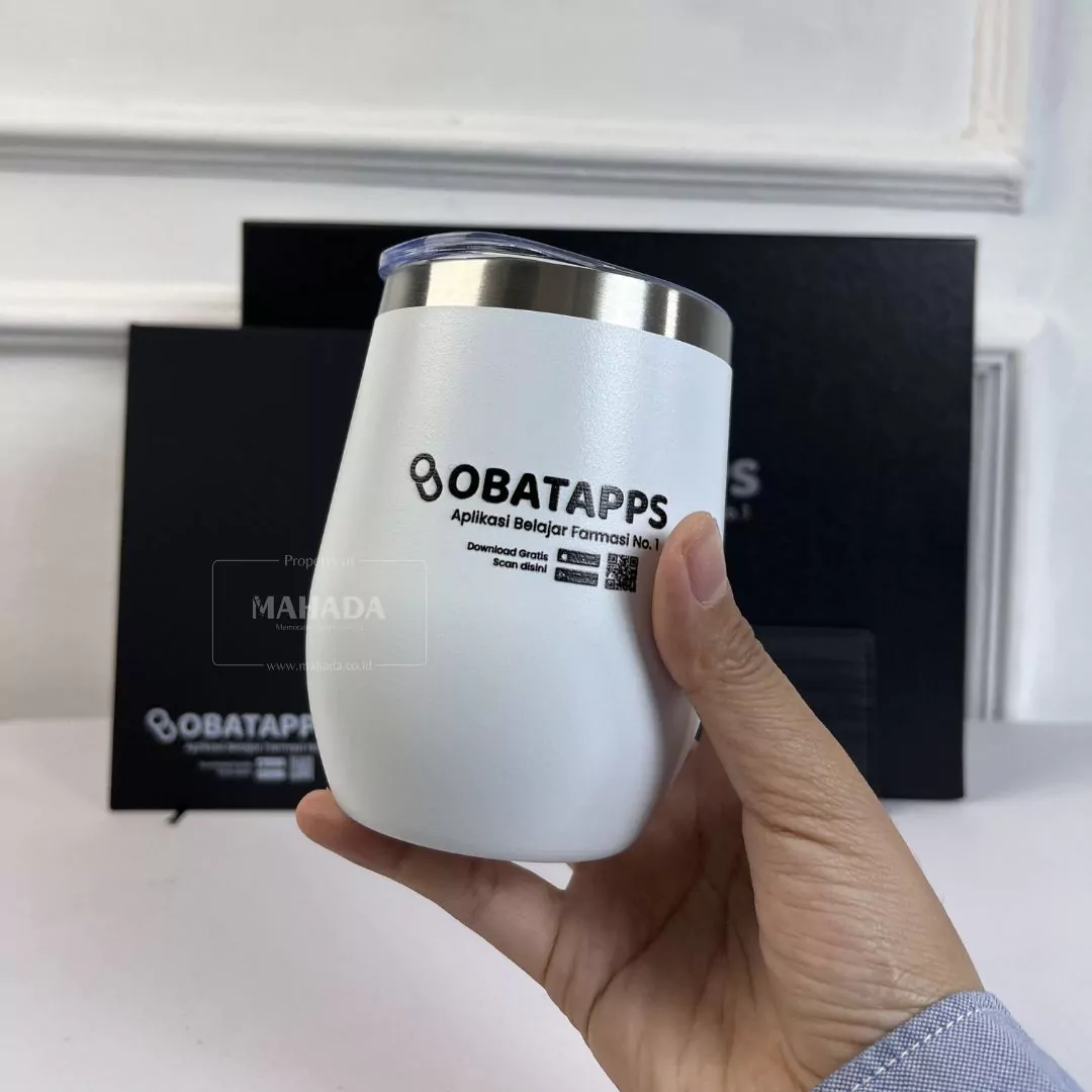 Botol Minum Tumbler Stainless Berbentuk Egg Telur Bulat Dengan Custom Logo Untuk Souvenir (3)