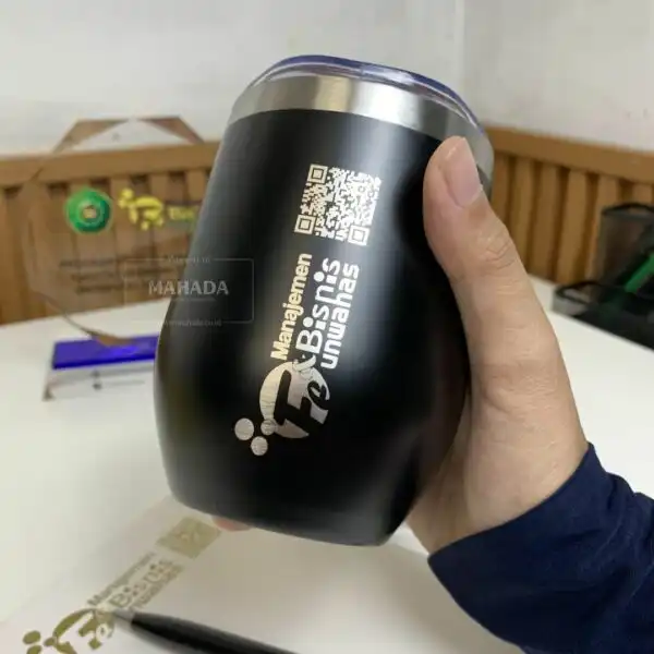 Botol Minum Tumbler Stainless Berbentuk Egg Telur Bulat Dengan Custom Logo Untuk Souvenir (9)