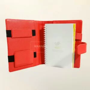 Buku Agenda Berbahan Kulit Multifungsi Dengan Holder Hp dan Pulpen (1)